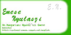 emese nyulaszi business card